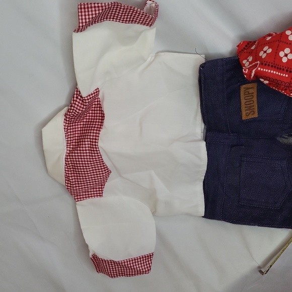 Snoopy Vintage Clothing Western Cowboy outfit 1968 fits 18" dog Plush - Picture 10 of 11